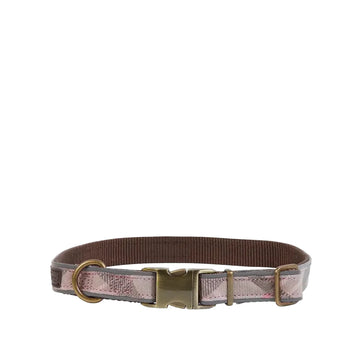 Barbour - Collare per cani Tartan Pink riflettente
