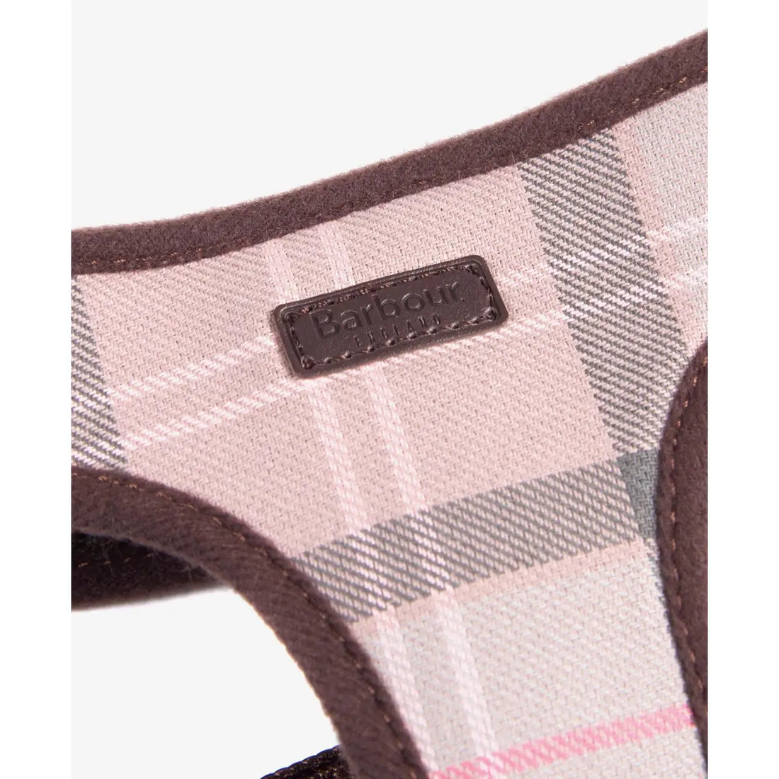 Barbour - Pettorina per cani Taupe Pink Tartan