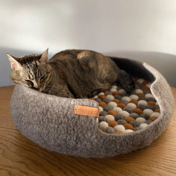 Mishum - Cesta per gatti in feltro