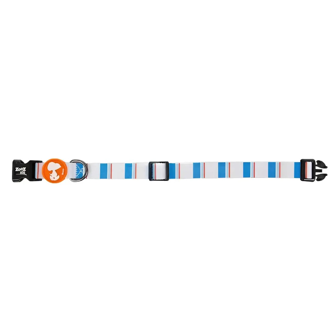 Collare Charlie Brown Azzurro/Arancio