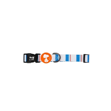 Collare Charlie Brown Azzurro/Arancio