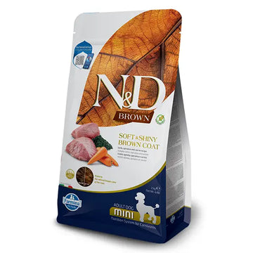 Farmina Dog N&D Brown Agnello, spirulina e carota