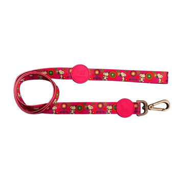 Guinzagli Charlie Brown Pink Flower