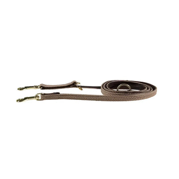 Kentucky - Guinzaglio regolabile per cani in nylon intrecciato Beige