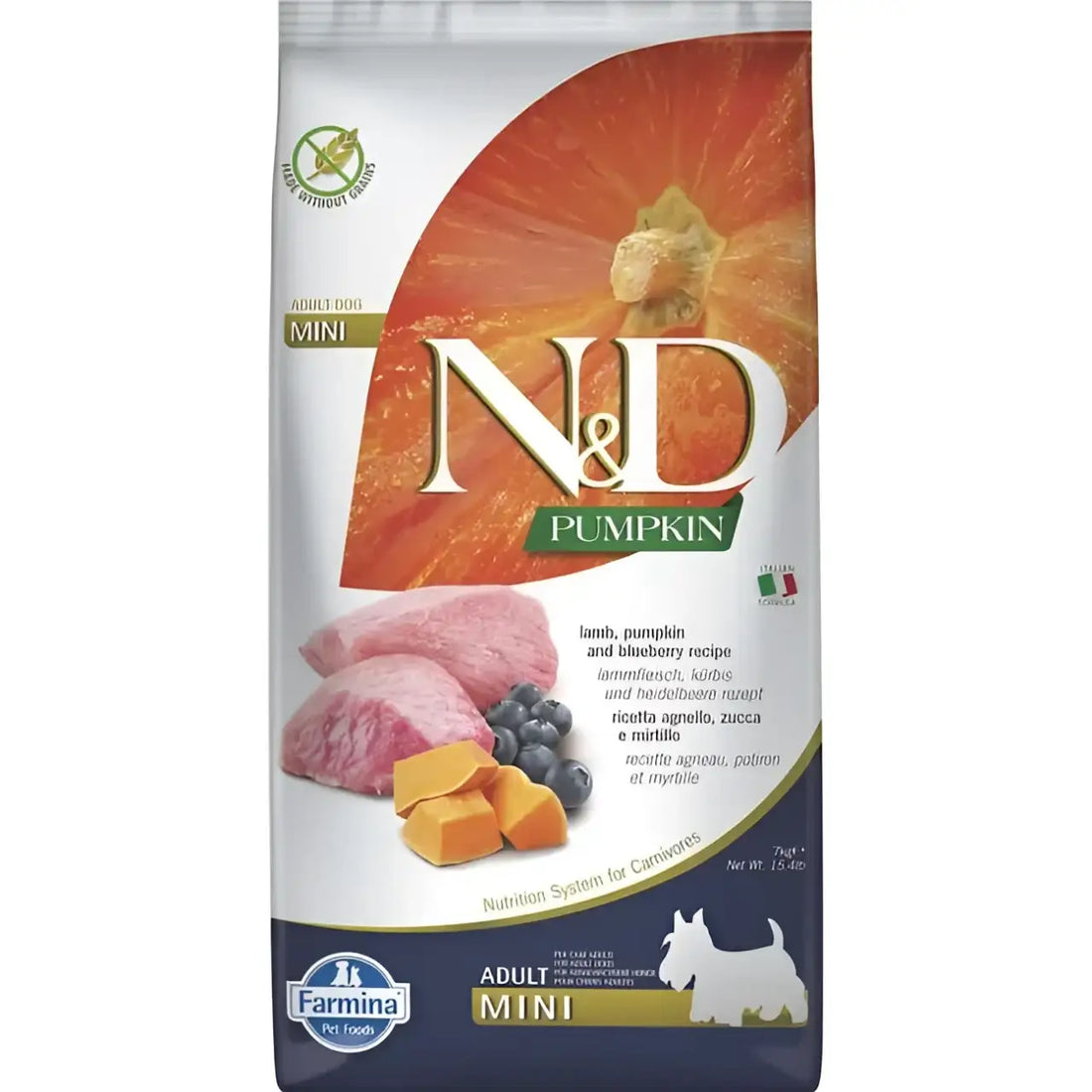 Farmina Dog N&D Pumpkin Agnello e Mirtillo Mini