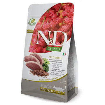 Farmina Cat N&D Quinoa Anatra, Asparagi e Broccoli Neutered