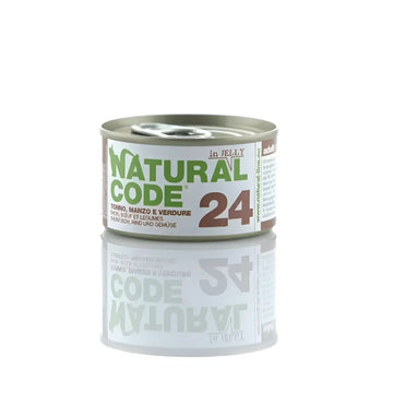 Natural Code 24 Tonno, Manzo e Verdure Soft Jelly