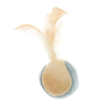 Palla in tessuto con piume